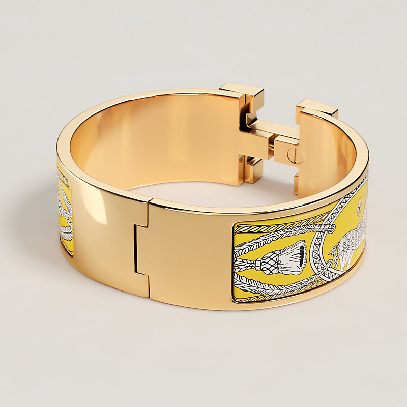 Clic Clac H Grand Apparat bracelet - Yellow | Hermès USA